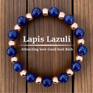 💎4/$20💎Lapis Lazuli Beaded Bracelet with Copper